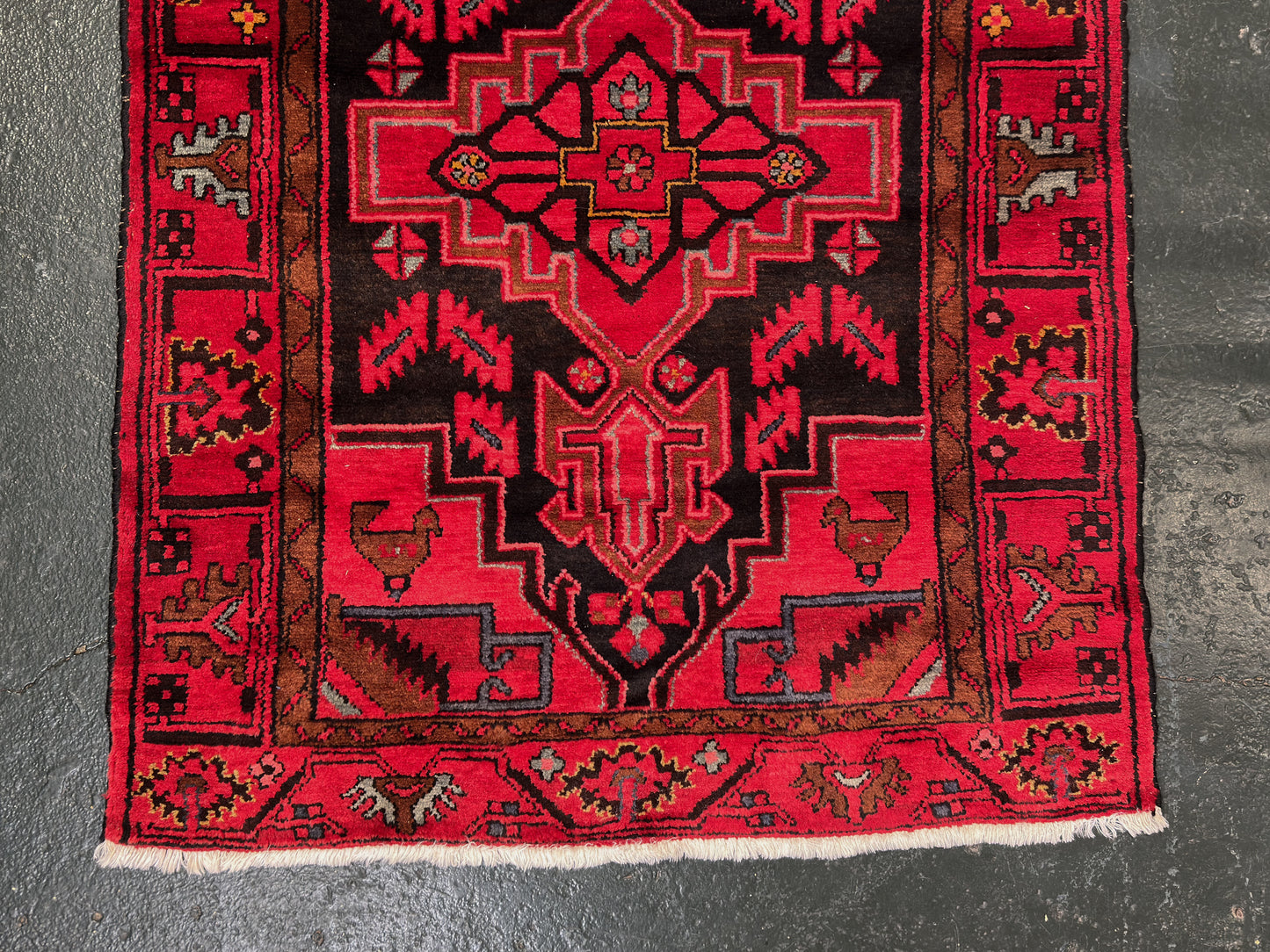 Red and Black Rug