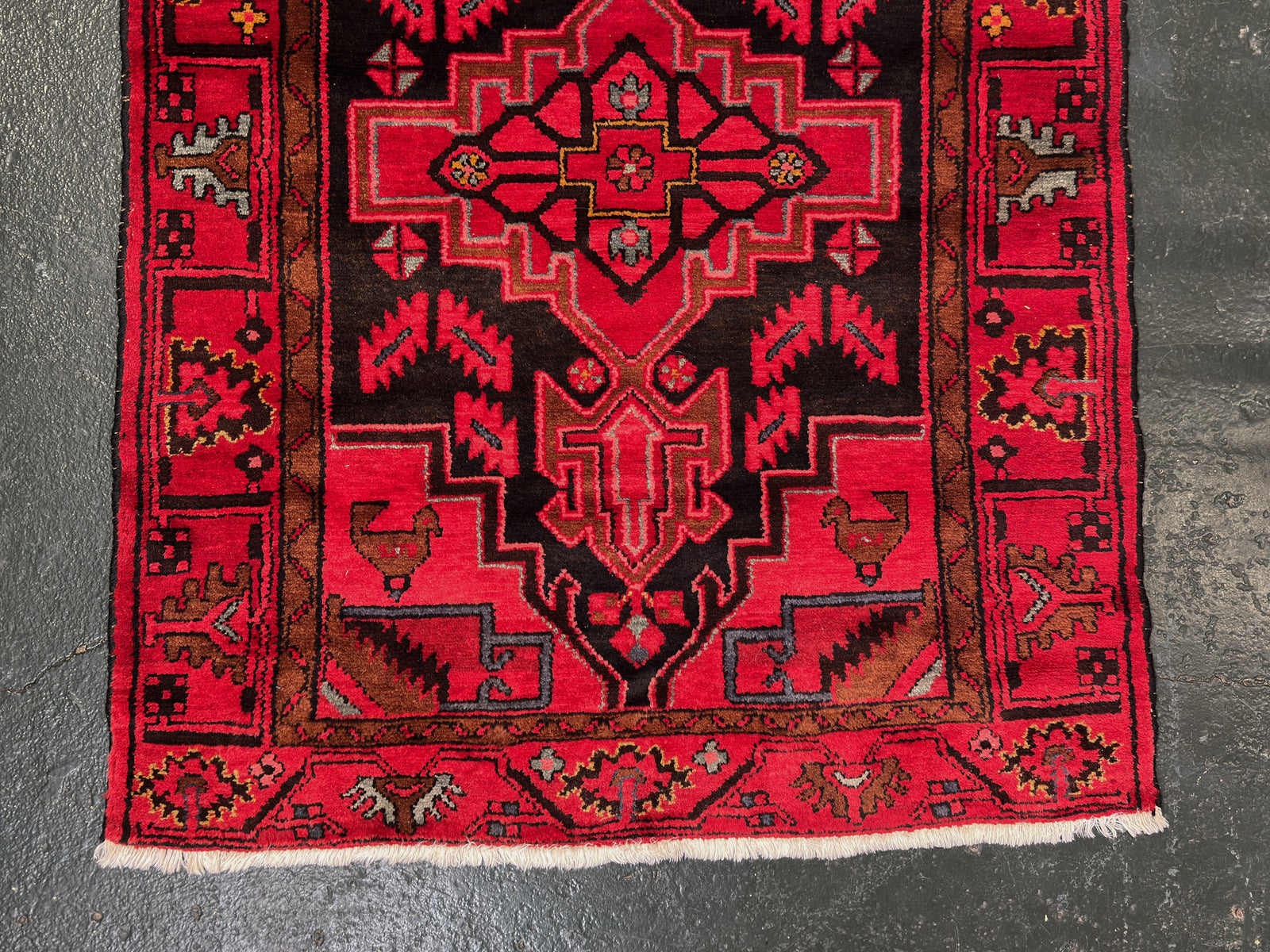 Red and Black Rug