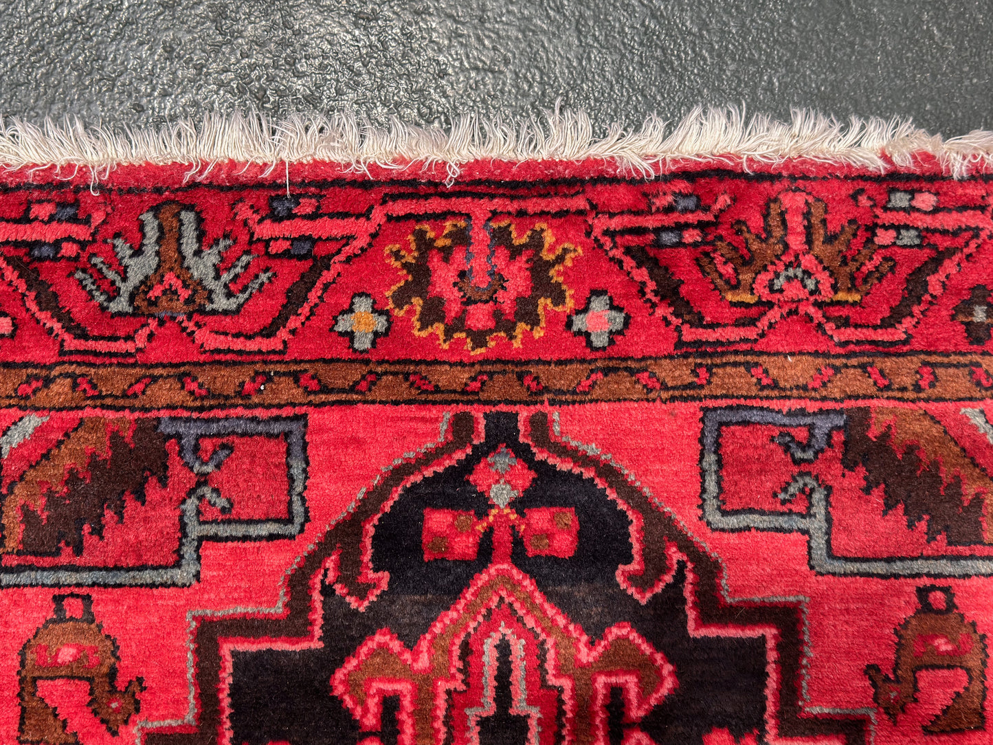 Red and Black Rug
