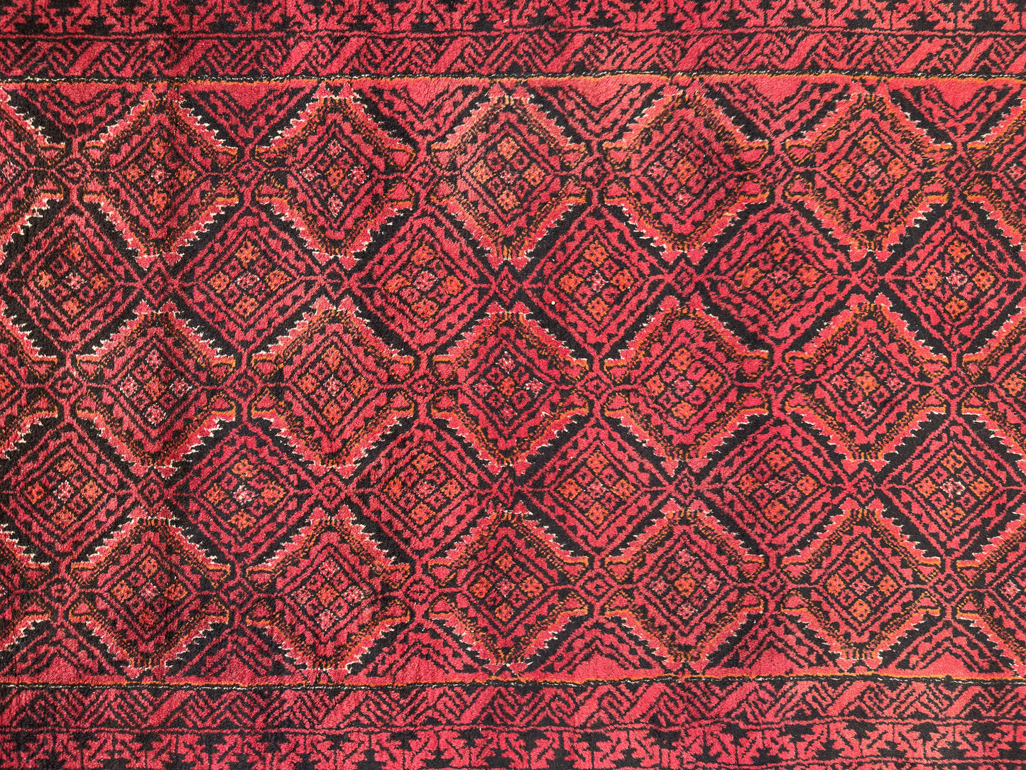 Magenta and Black Rug