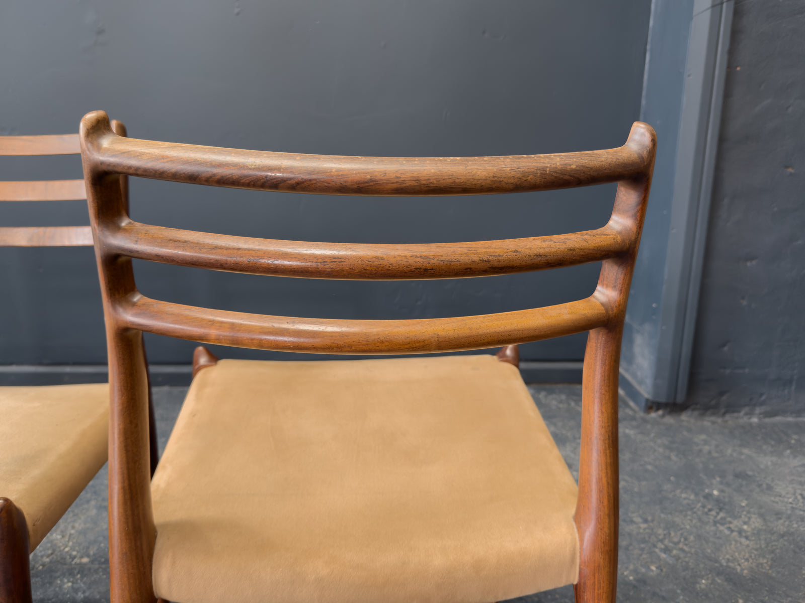 Niels Otto Møller Set of 4 Rosewood Model 79 chairs