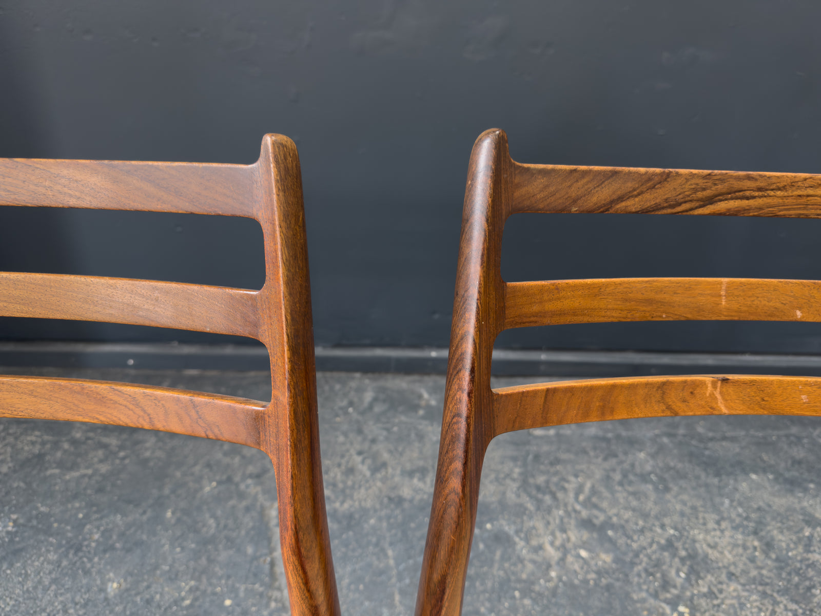 Niels Otto Møller Set of 4 Rosewood Model 79 chairs