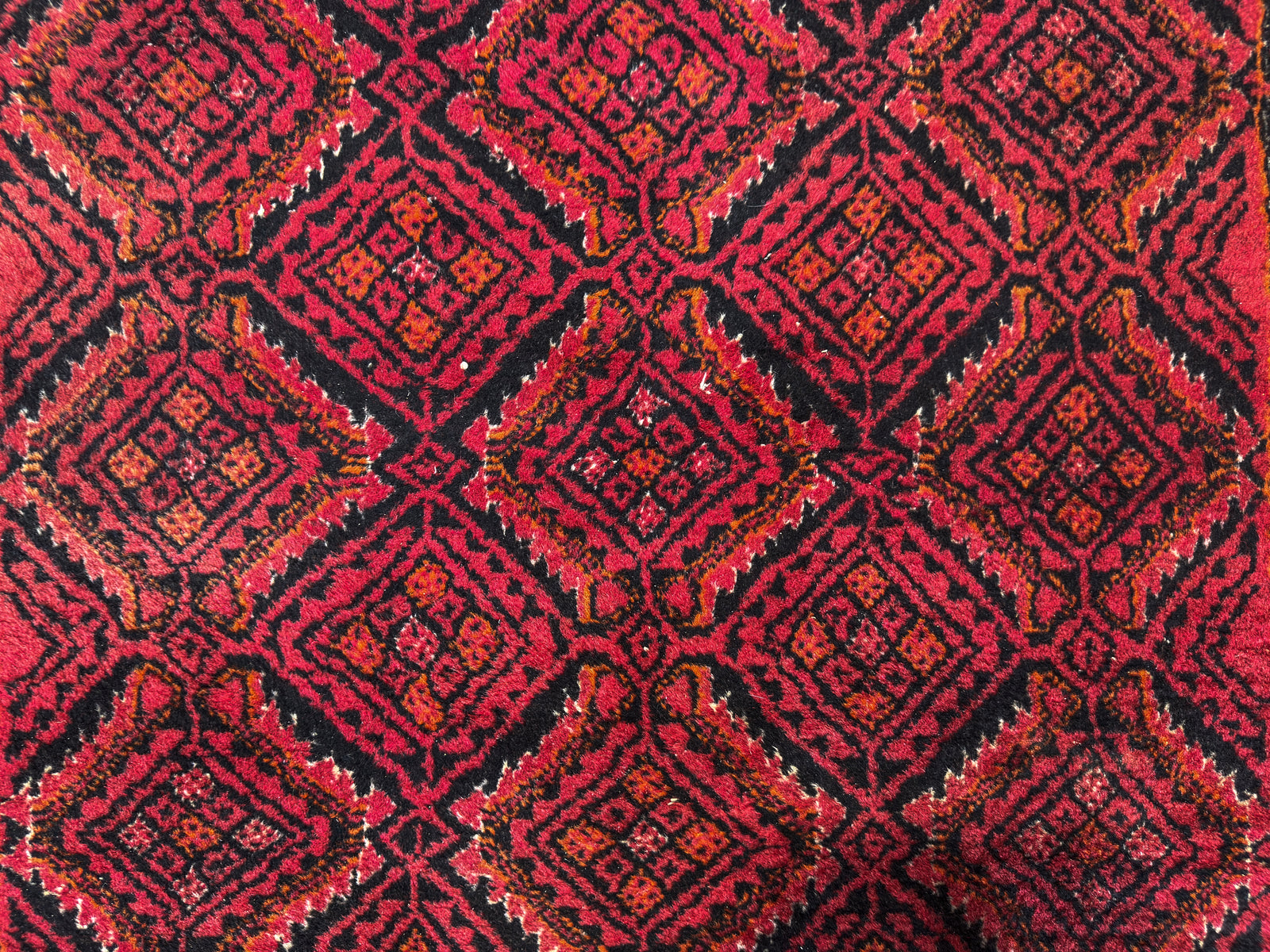 Magenta and Black Rug