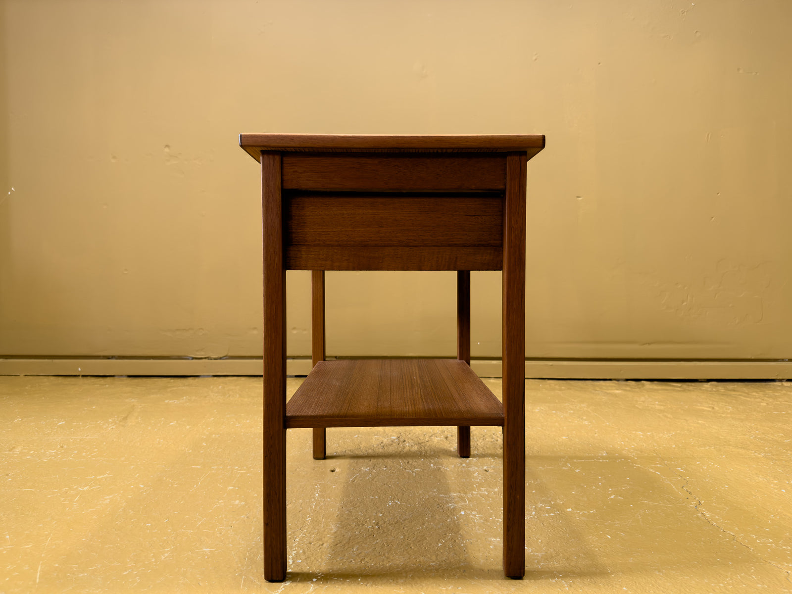 Pair of teak bedside cabinets