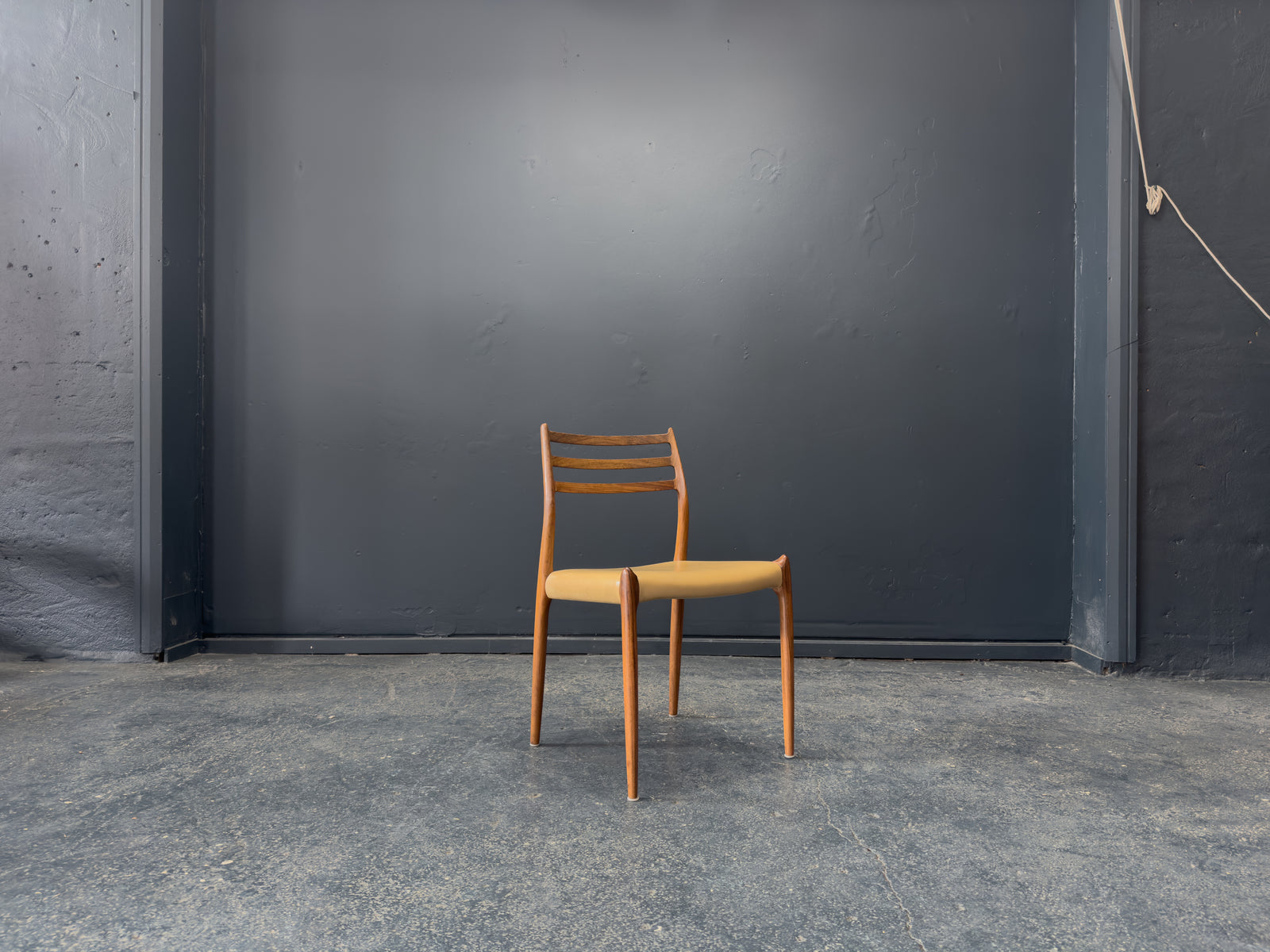 Niels Otto Moller Rosewood and Leather Model 78 Chairs