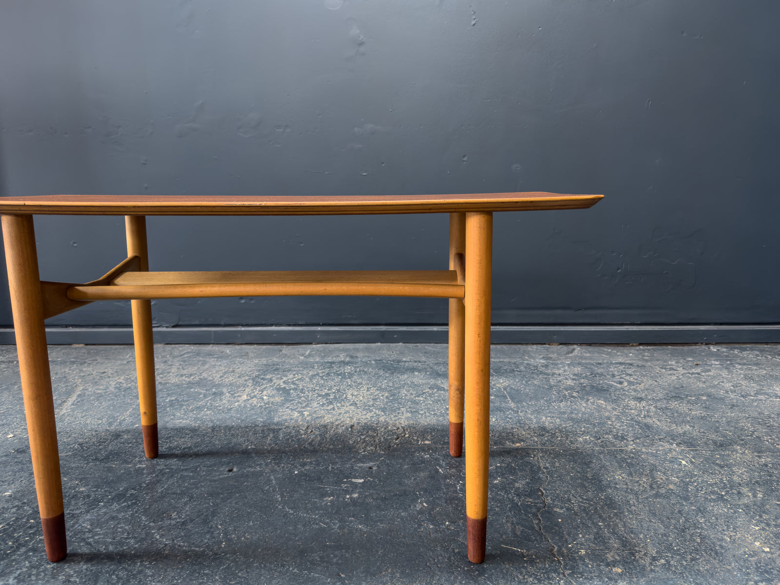 Teak and Beech Coffee Table