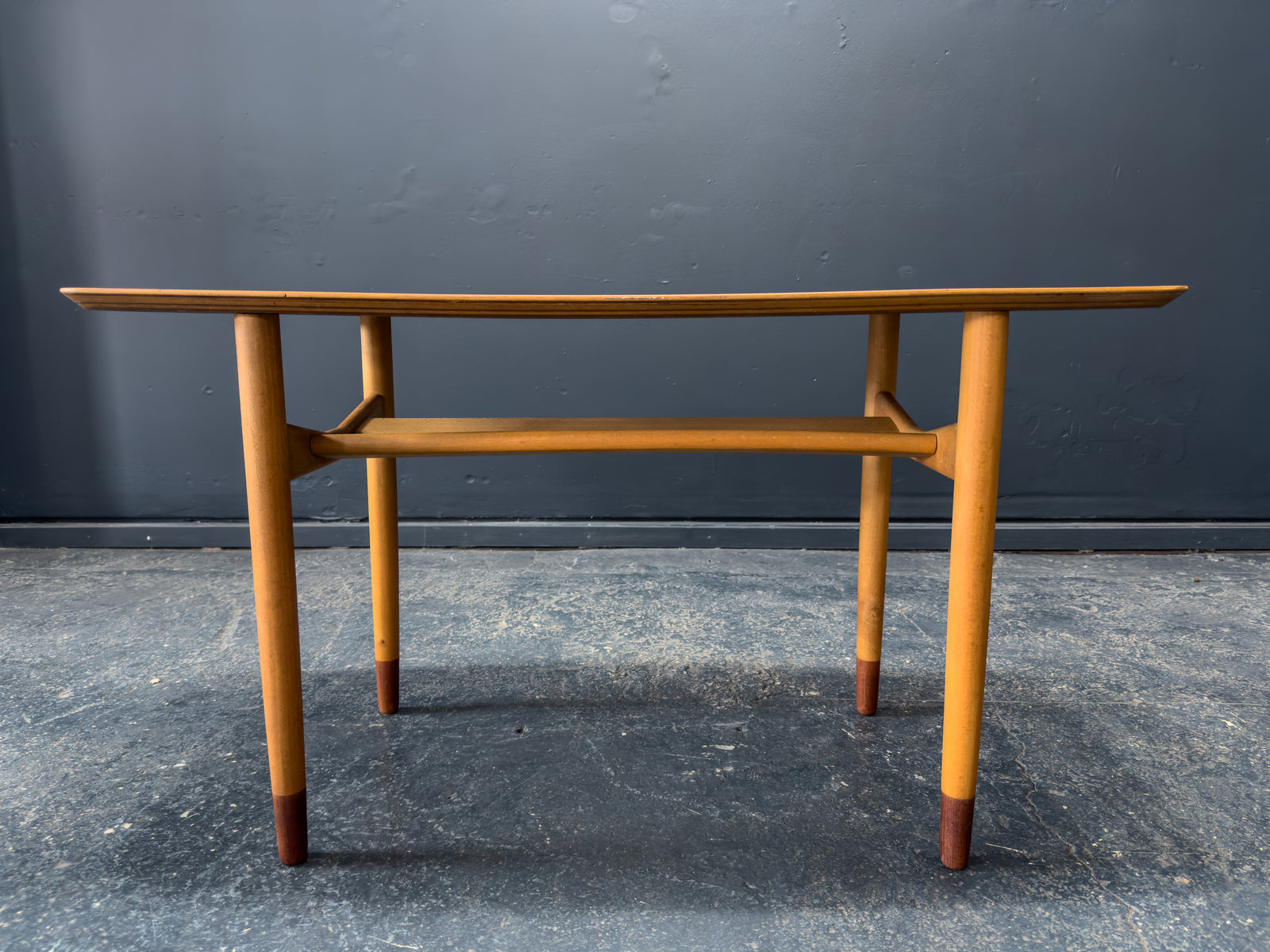 Teak and Beech Coffee Table