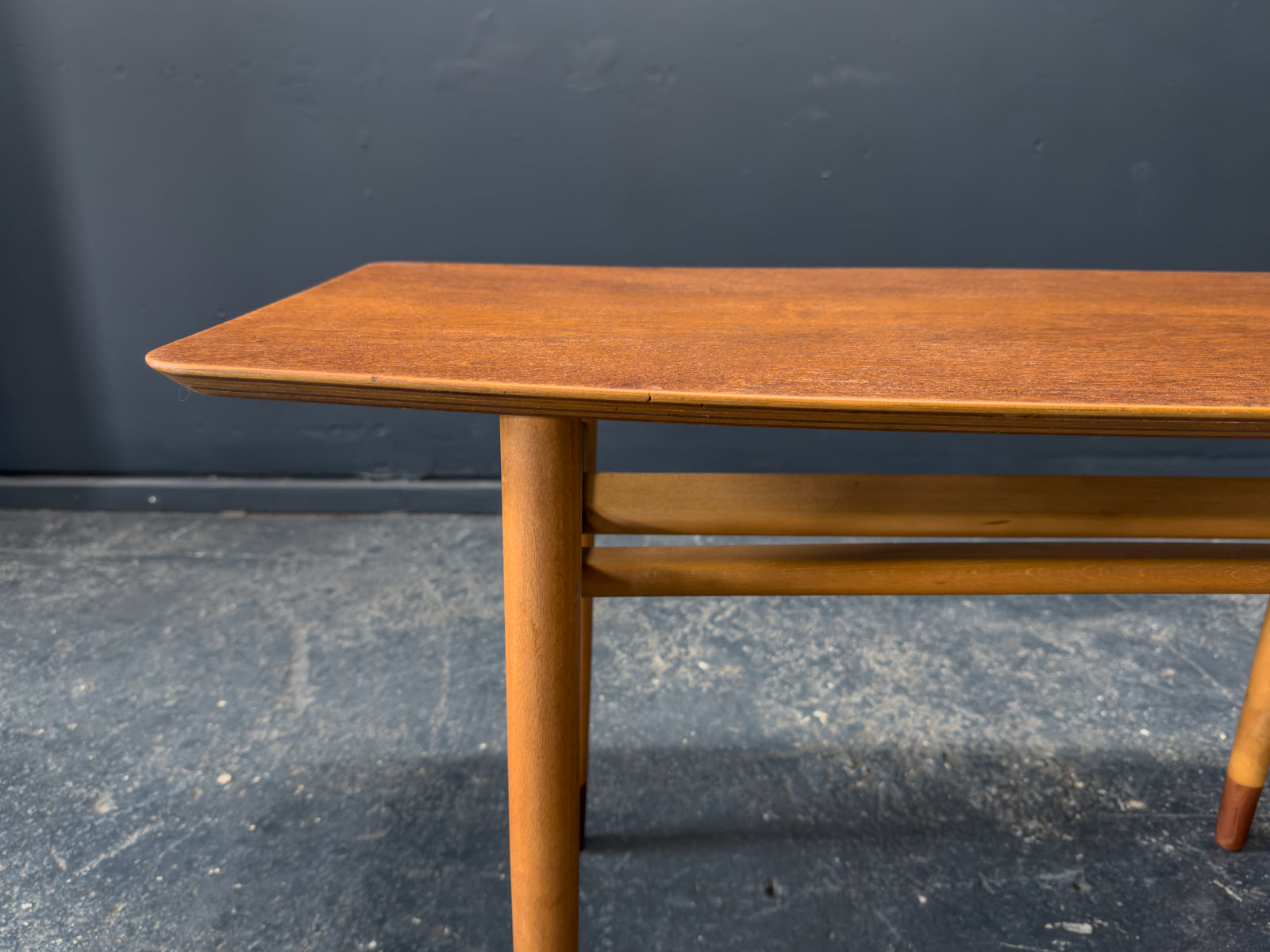 Teak and Beech Coffee Table