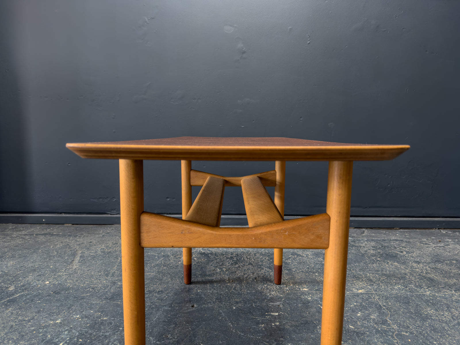 Teak and Beech Coffee Table