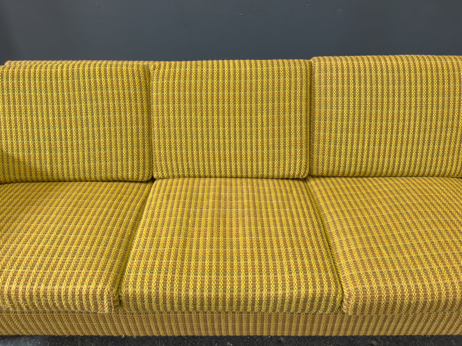 Green and Teak Sofa