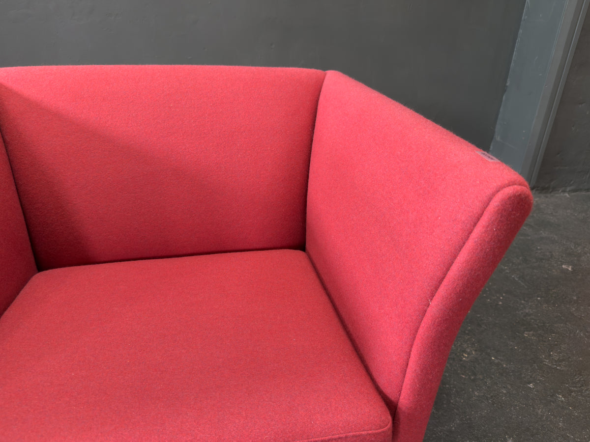 Red Upholstered Armchair
