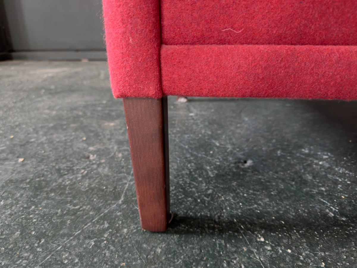 Red Upholstered Armchair