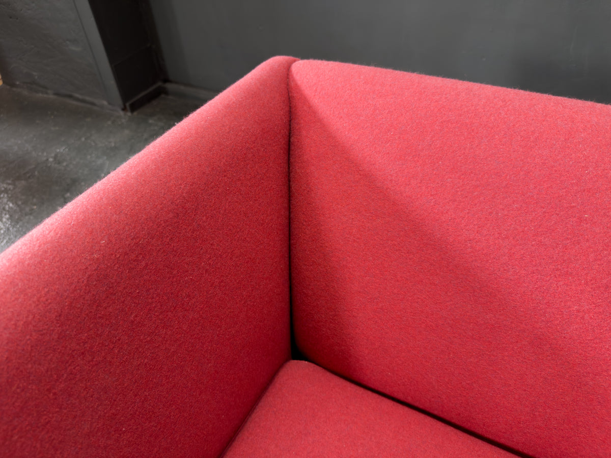 Red Upholstered Armchair