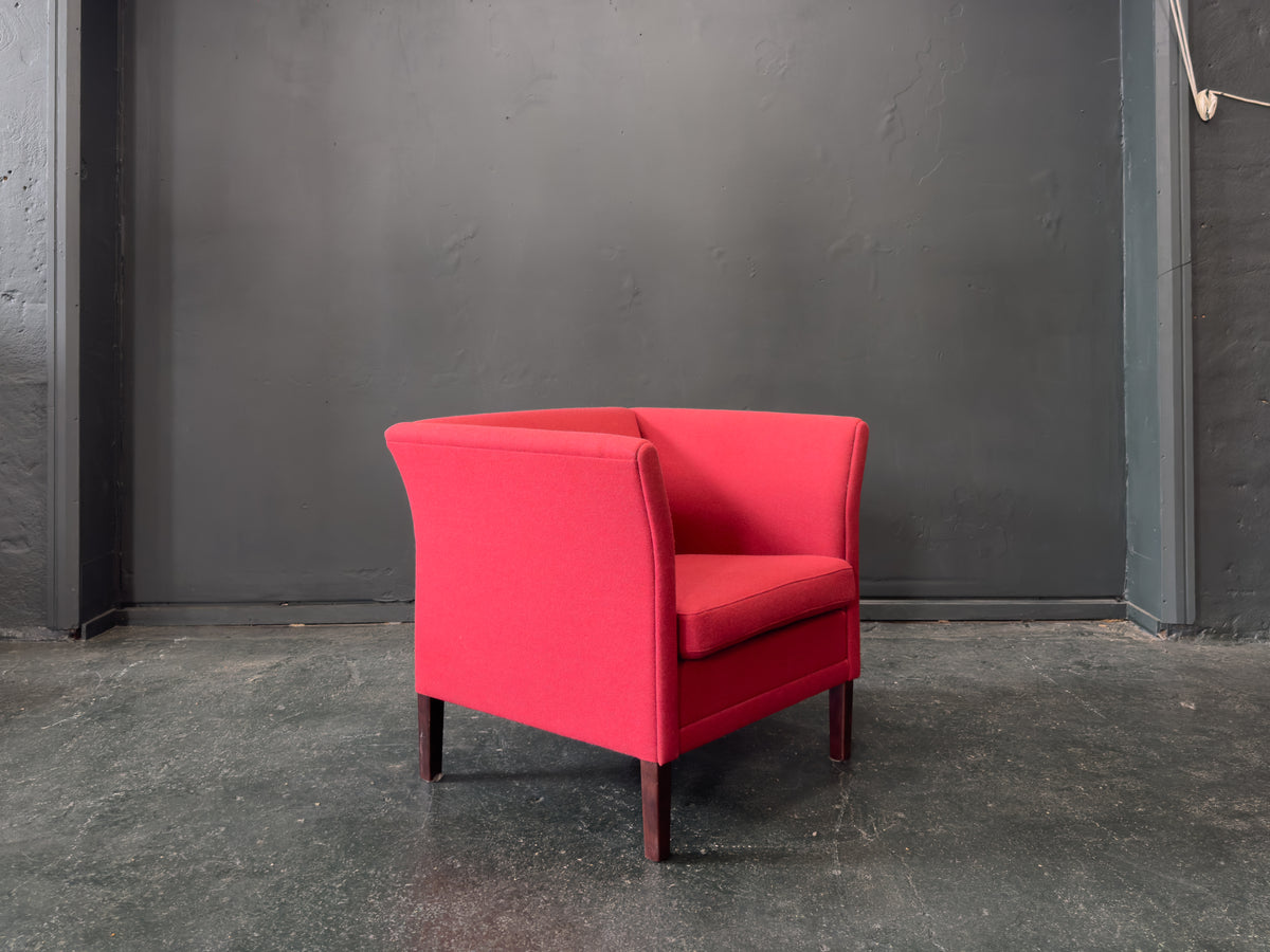 Red Upholstered Armchair