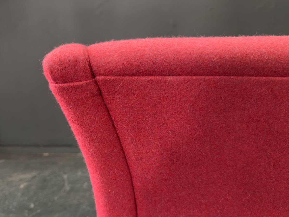 Red Upholstered Armchair