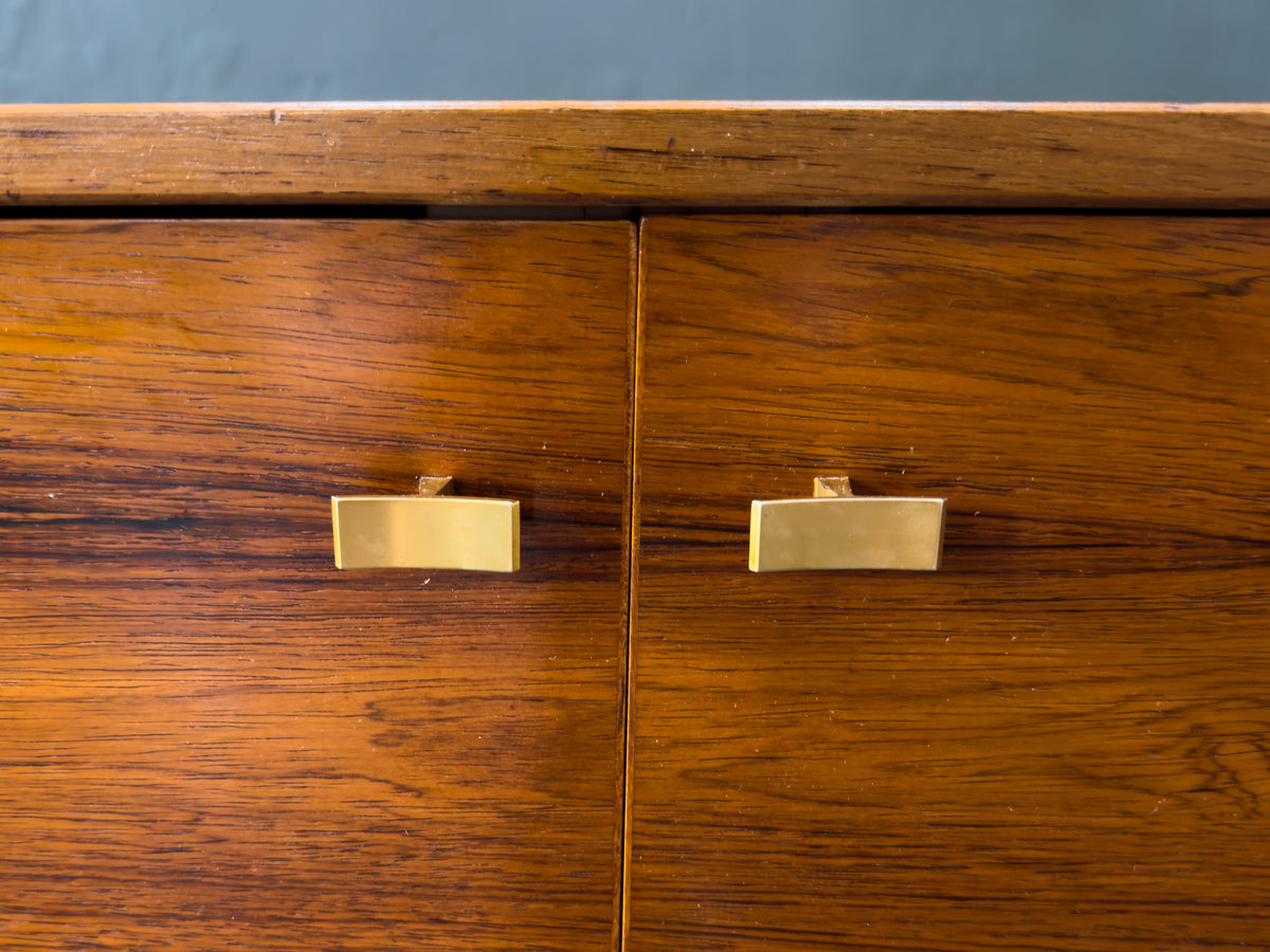 Rosewood Sideboard with Brass Handles
