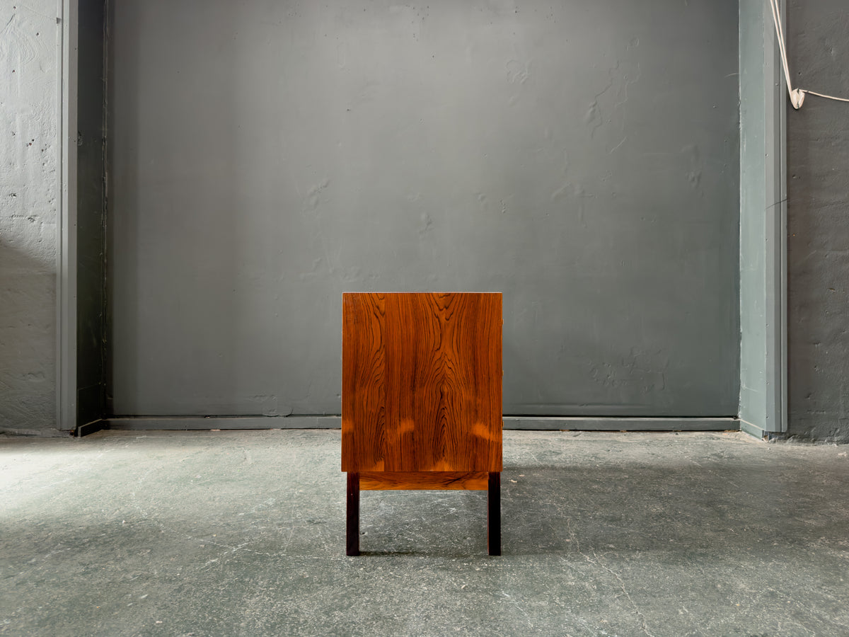 Rosewood Chest of Drawers with Brass Handles