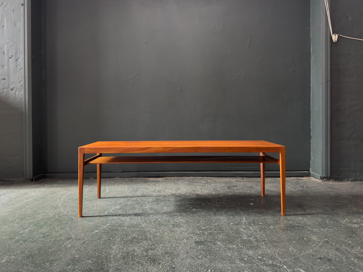 Long Teak Coffee Table by Ludvig Pontoppidan