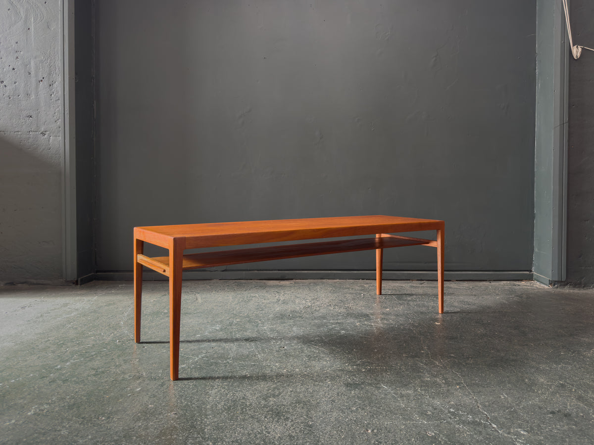Long Teak Coffee Table by Ludvig Pontoppidan