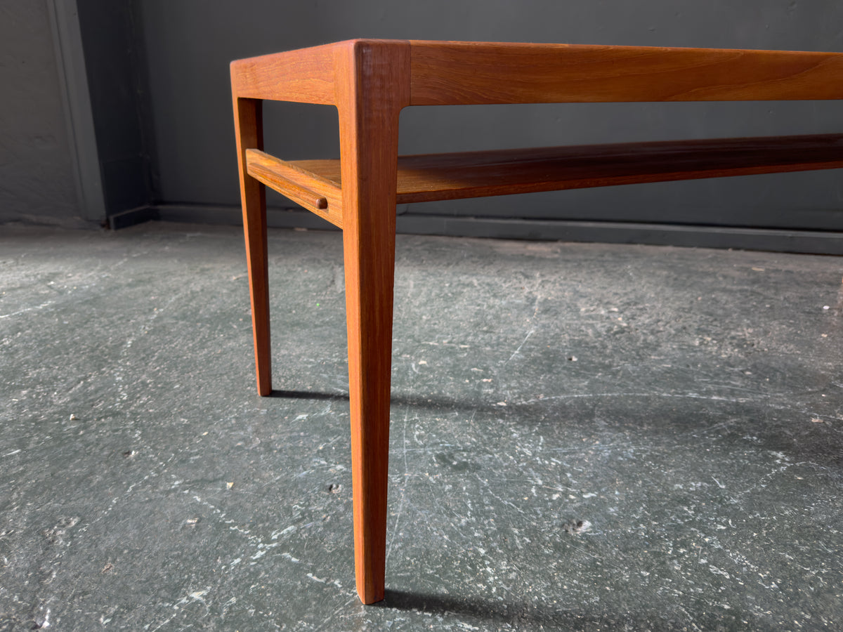 Long Teak Coffee Table by Ludvig Pontoppidan