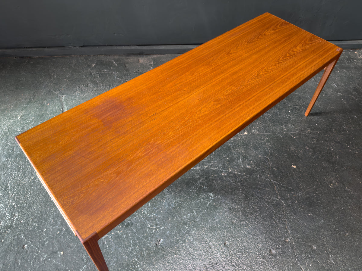 Long Teak Coffee Table by Ludvig Pontoppidan