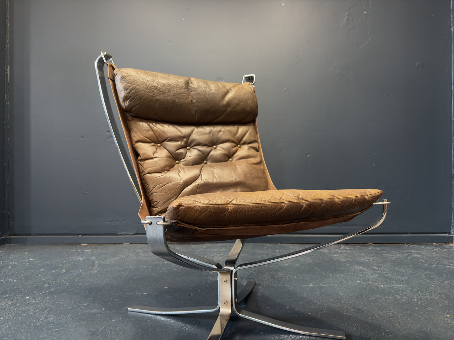 Chrome Falcon Chair by Sigurd Ressell