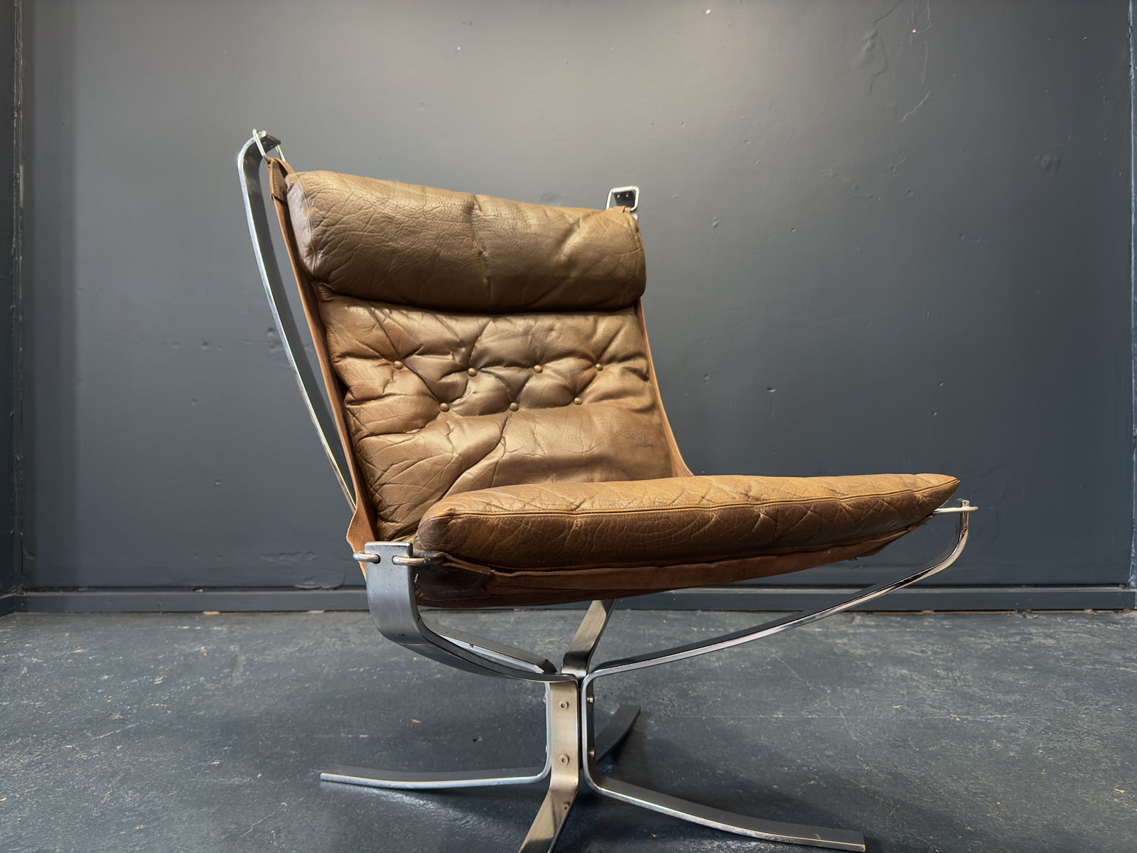 Chrome Falcon Chair by Sigurd Resell