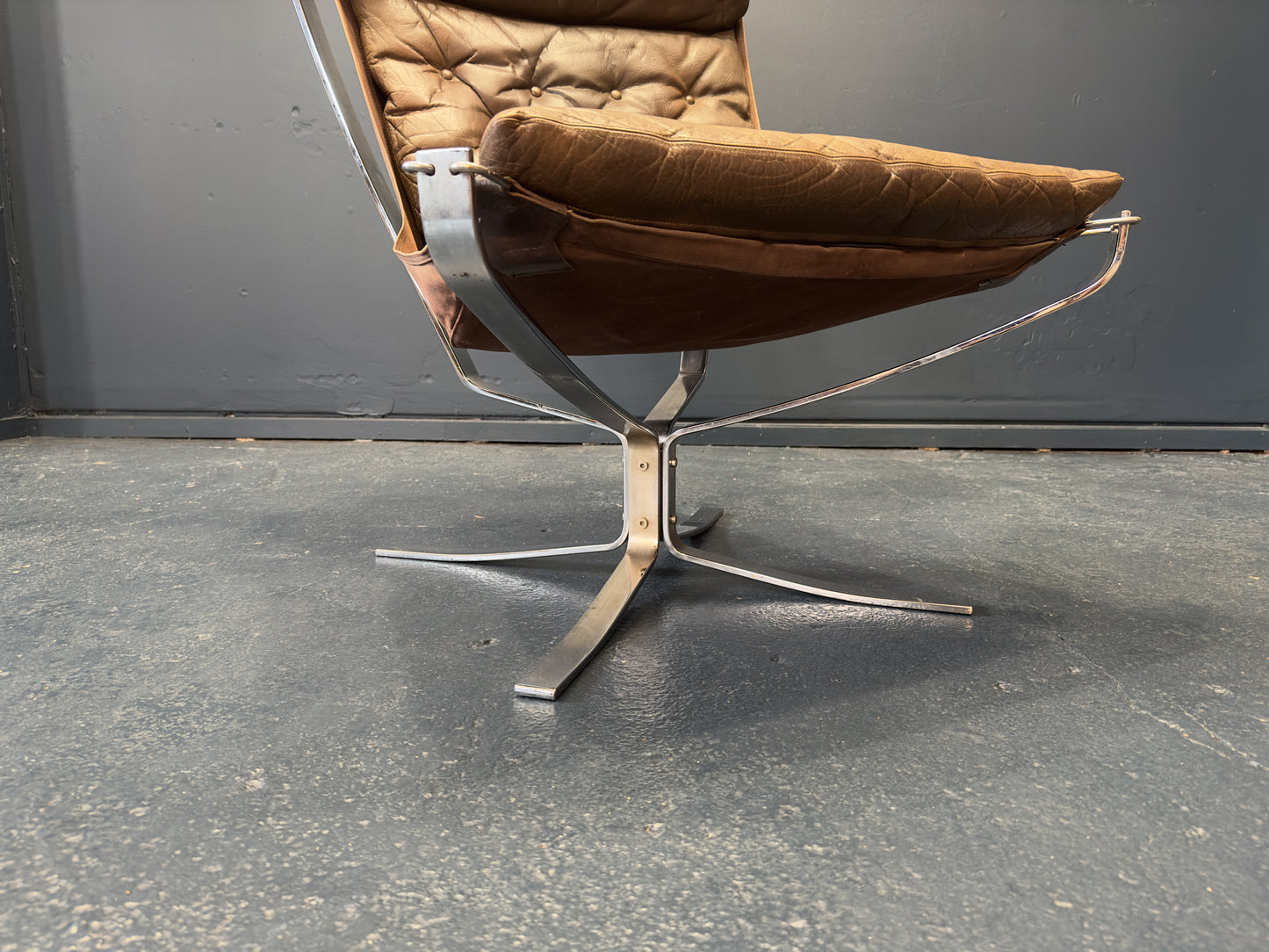 Chrome Falcon Chair by Sigurd Ressell