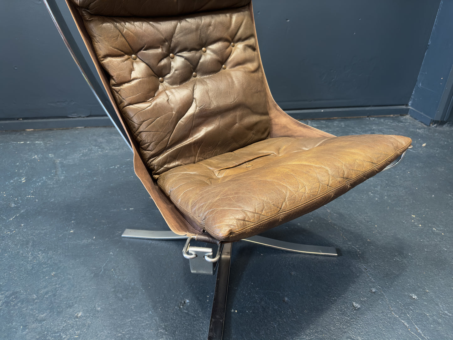 Chrome Falcon Chair by Sigurd Ressell