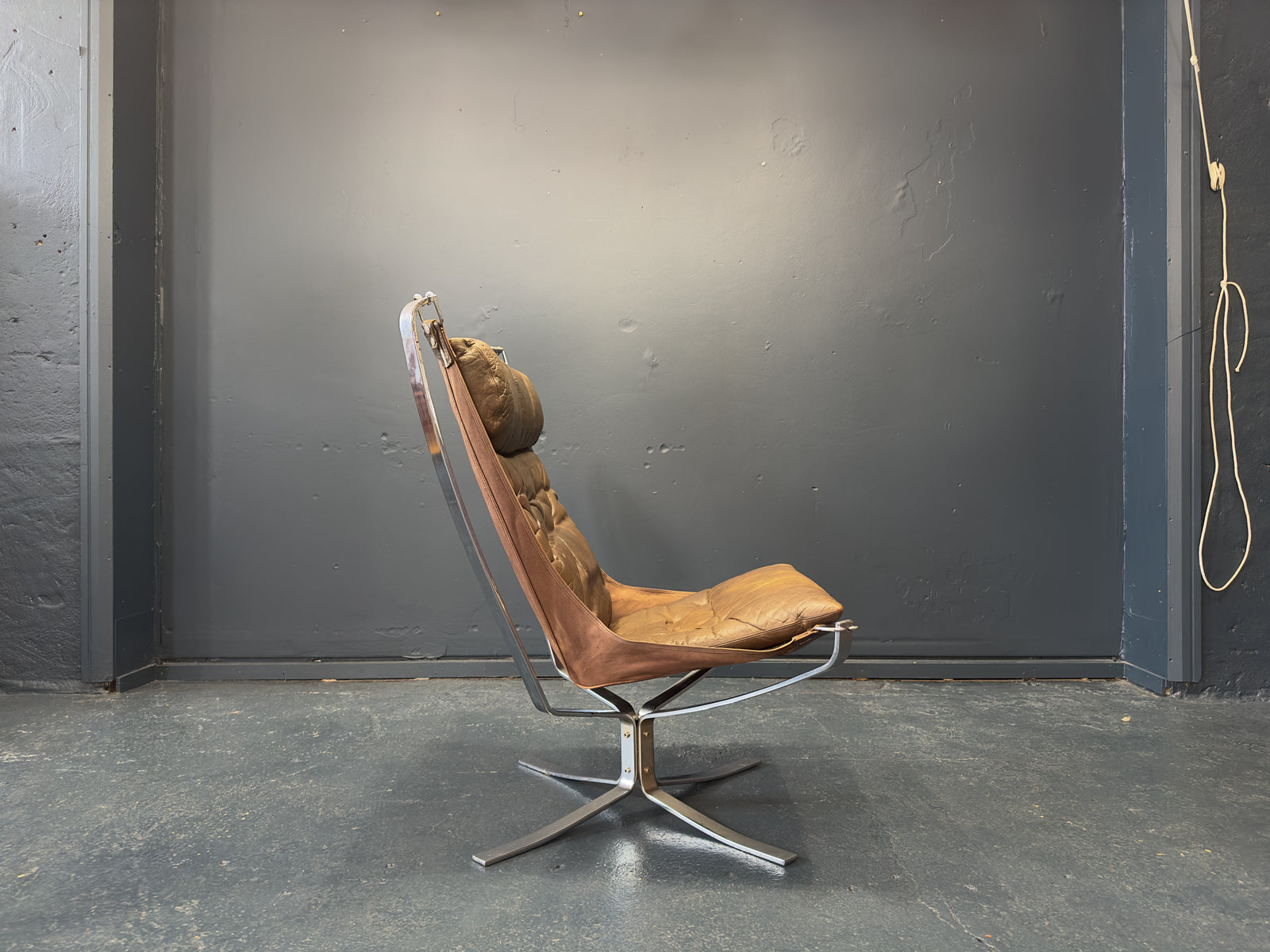 Chrome Falcon Chair by Sigurd Resell