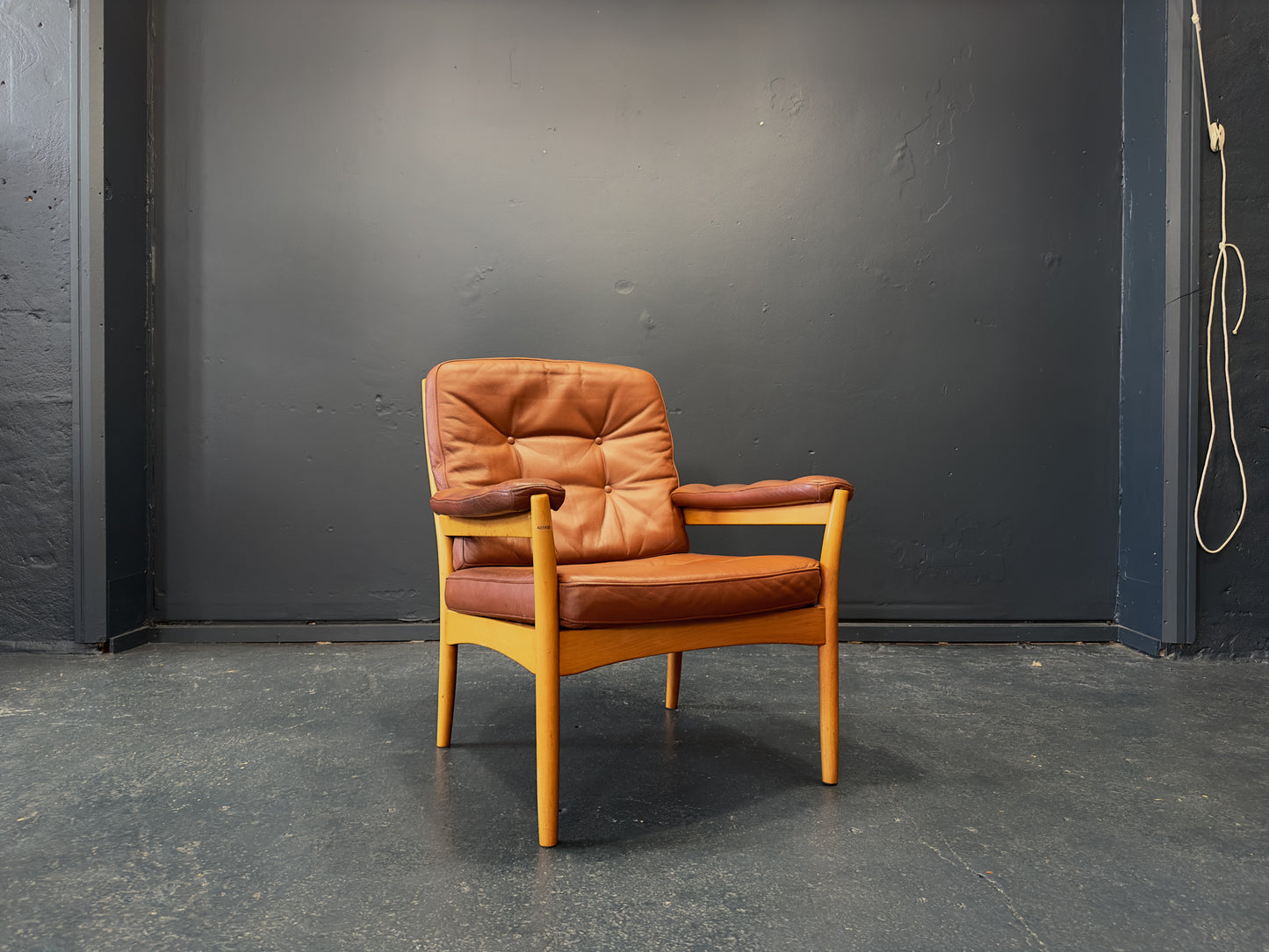 Gote Mobler Nassjo Leather Armchair