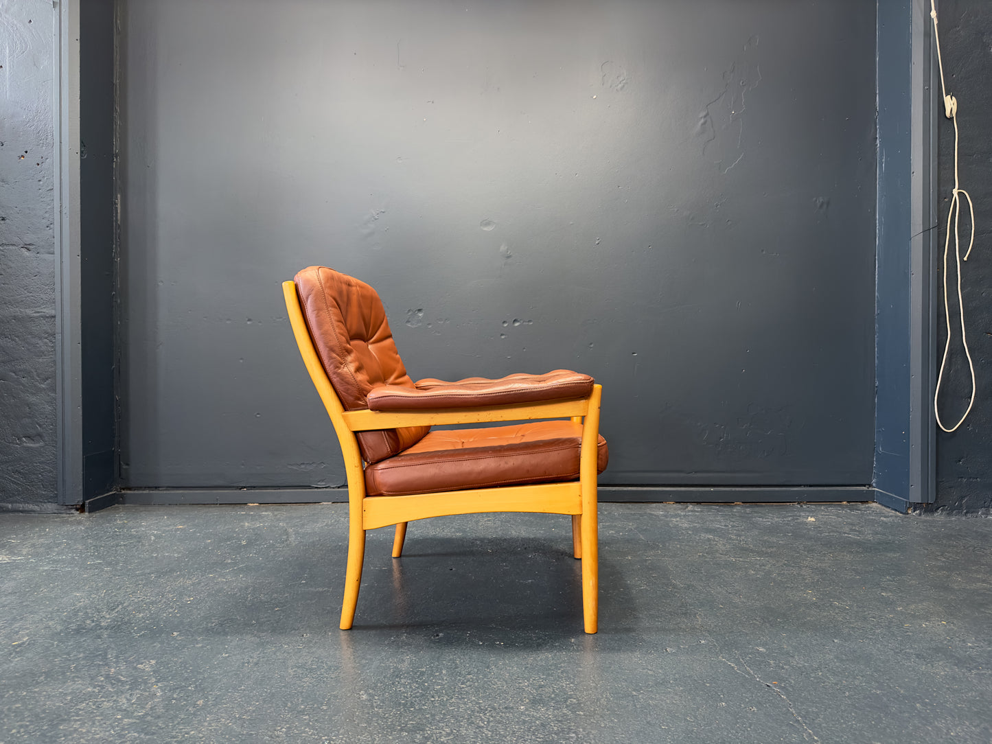 Gote Mobler Nassjo Leather Armchair