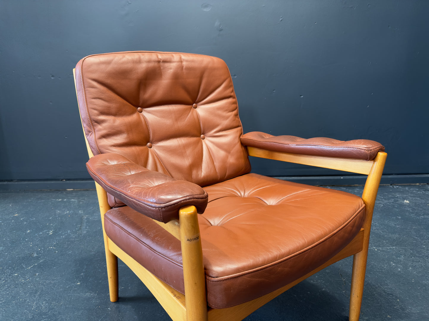 Gote Mobler Nassjo Leather Armchair