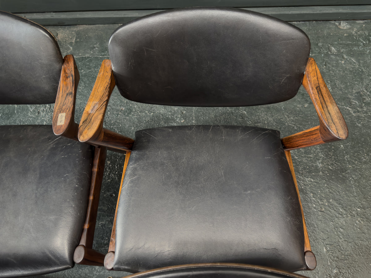 Set of 6 Rosewood Model 42 Dining Chairs by Kai Kristiansen