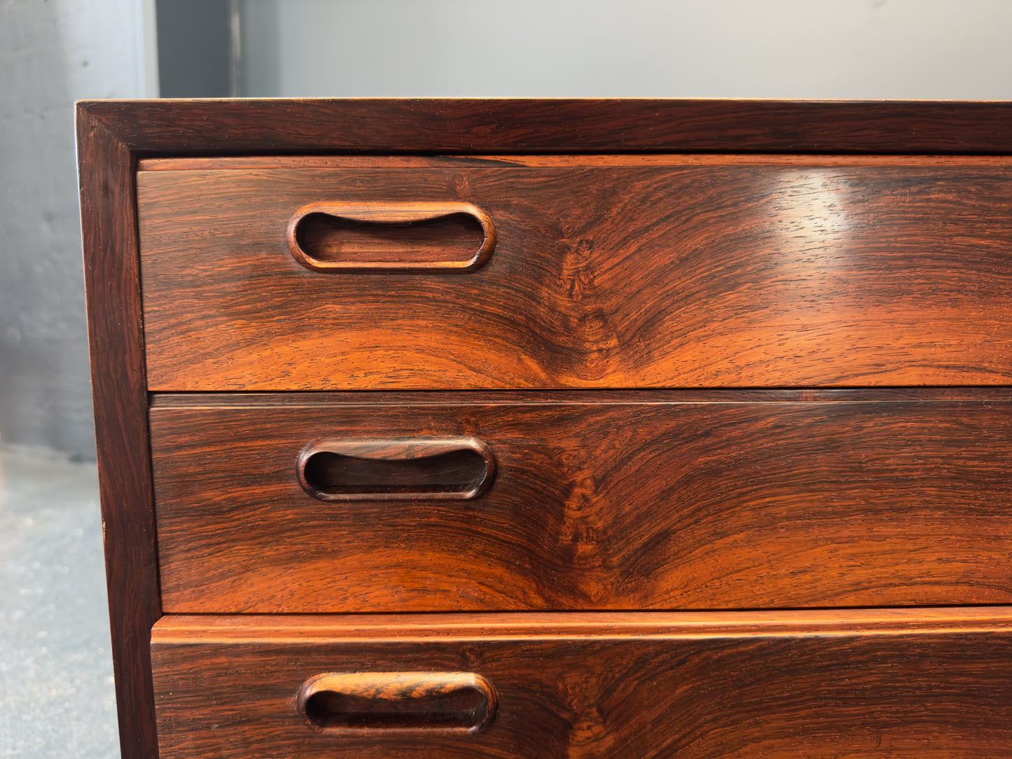 Compact Rosewood Chest of Drawers