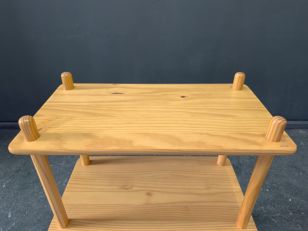 Three Tiered Pine Shelving