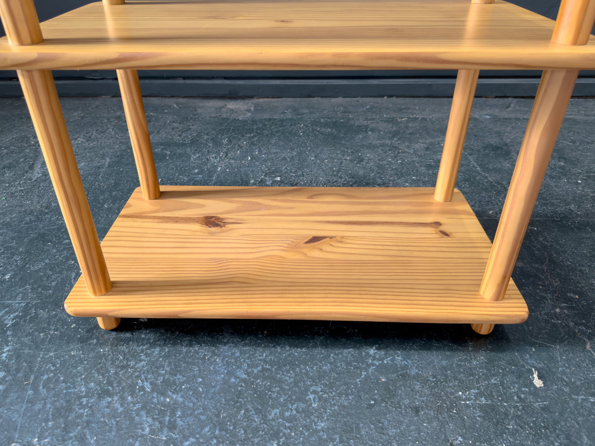 Three Tiered Pine Shelving