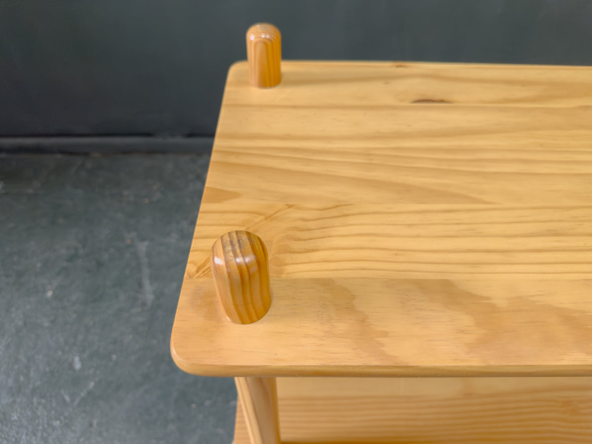 Three Tiered Pine Shelving