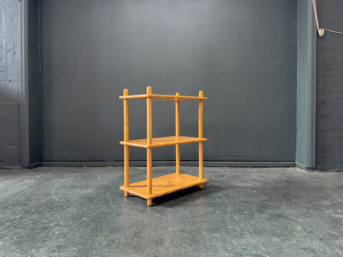 Three Tiered Pine Shelving