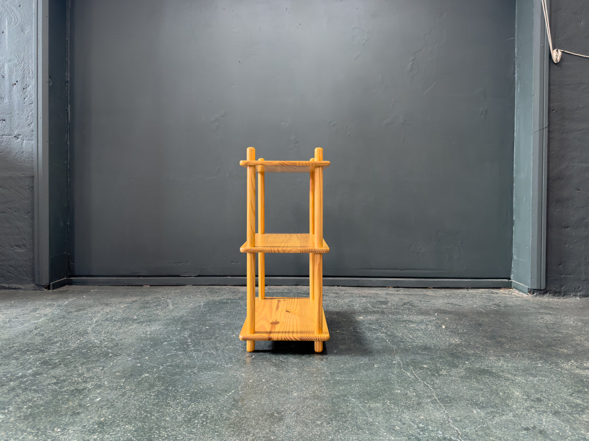 Three Tiered Pine Shelving