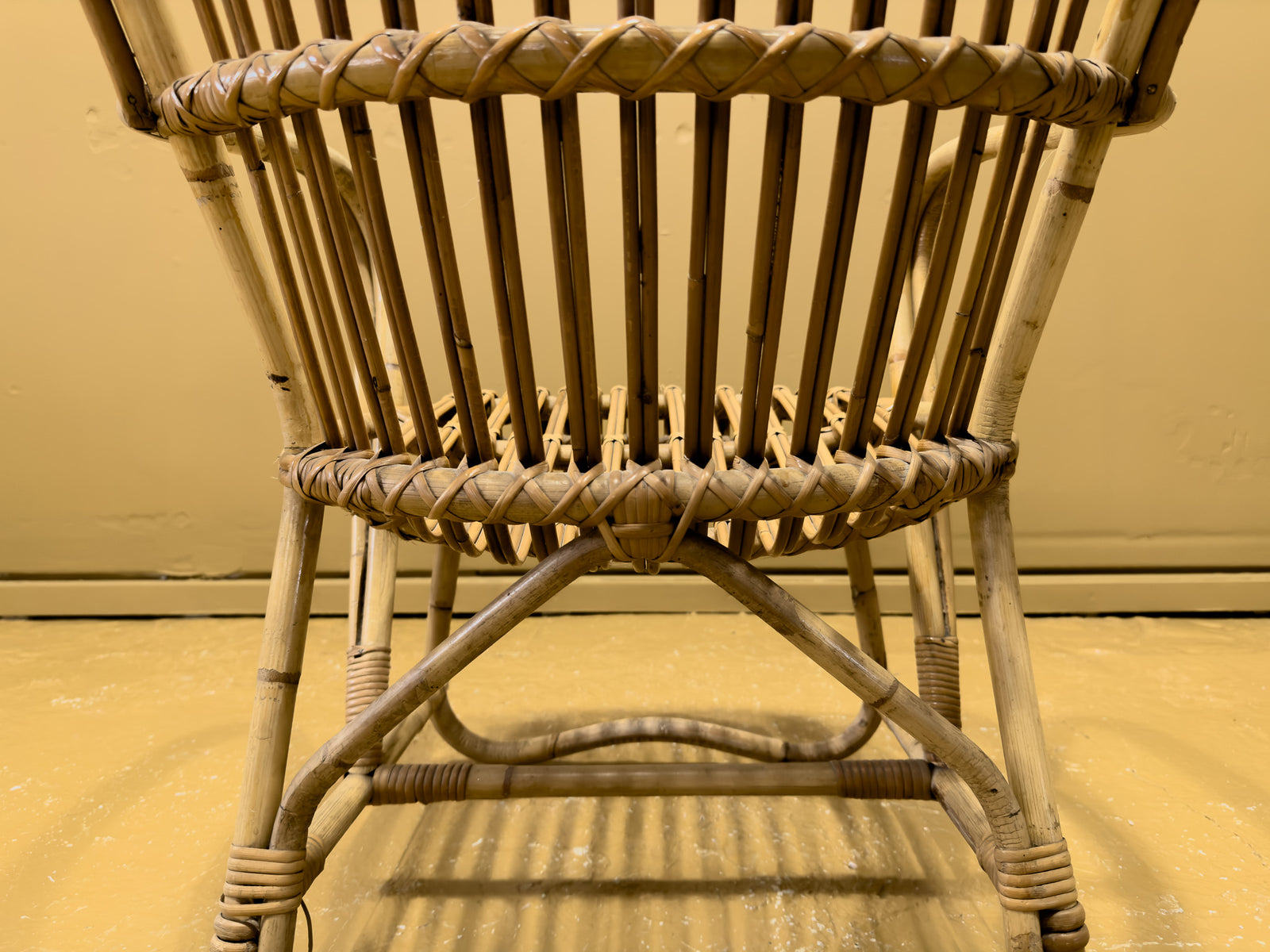 1950s Wicker Armchair