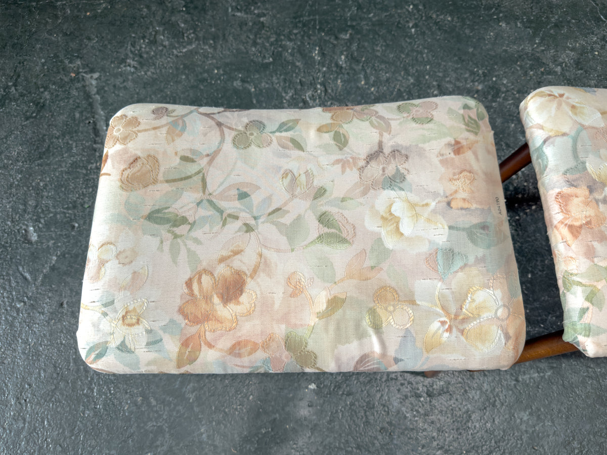 Oak Upholstered Stool