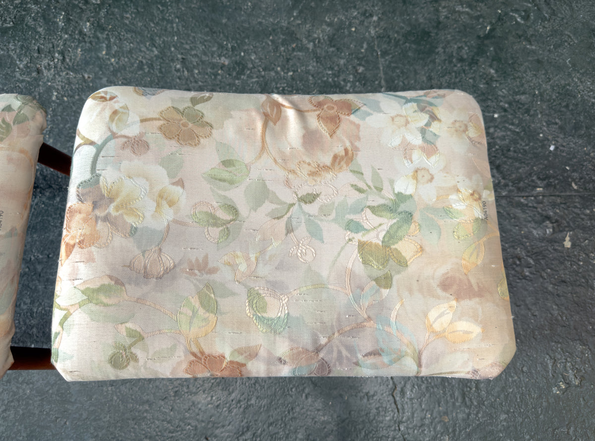 Oak Upholstered Stool