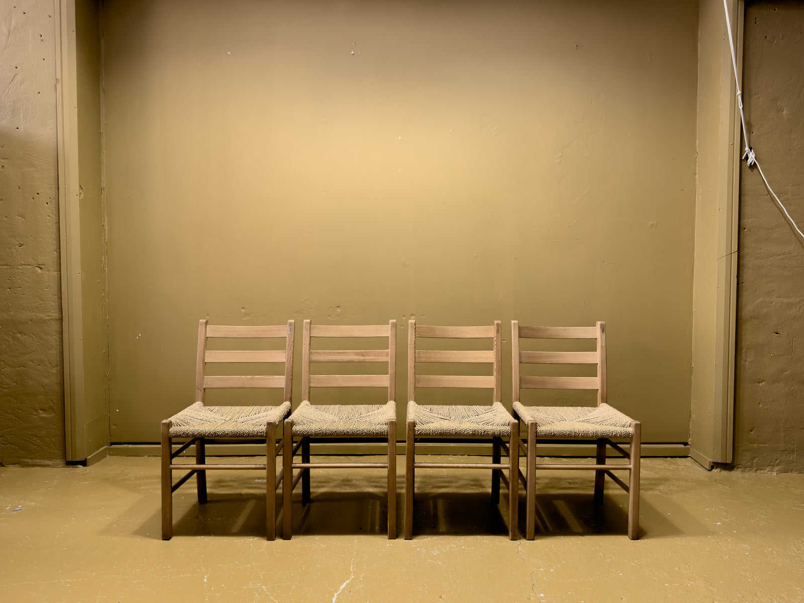 Set of 4 Ladder Back Chairs