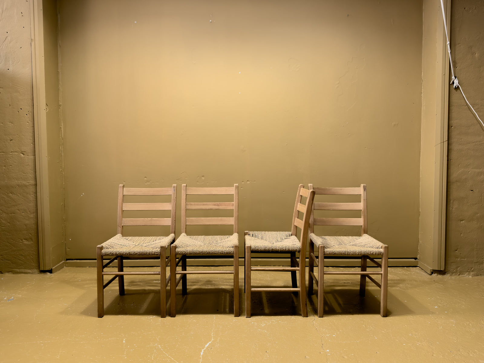 Set of 4 Ladder Back Chairs