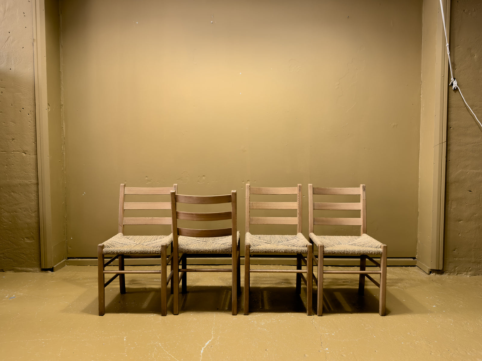Set of 4 Ladder Back Chairs
