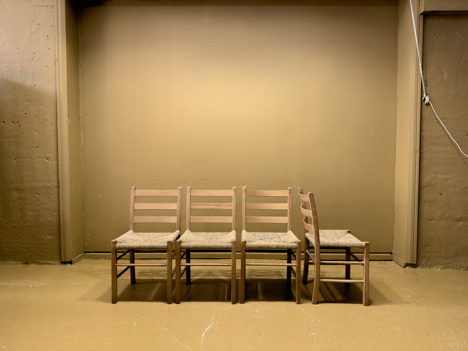Set of 4 Ladder Back Chairs