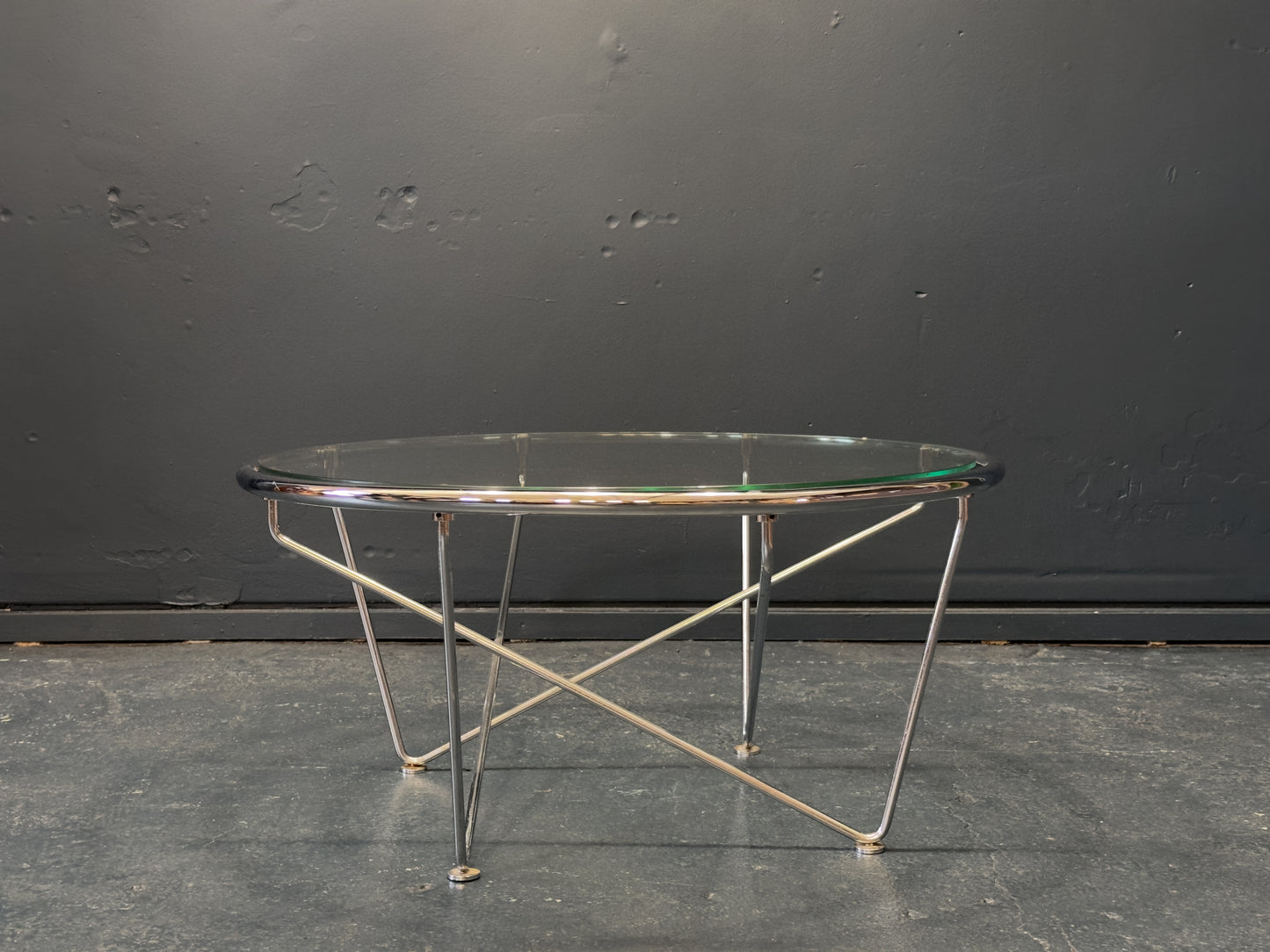 Chrome and Glass Coffee Table