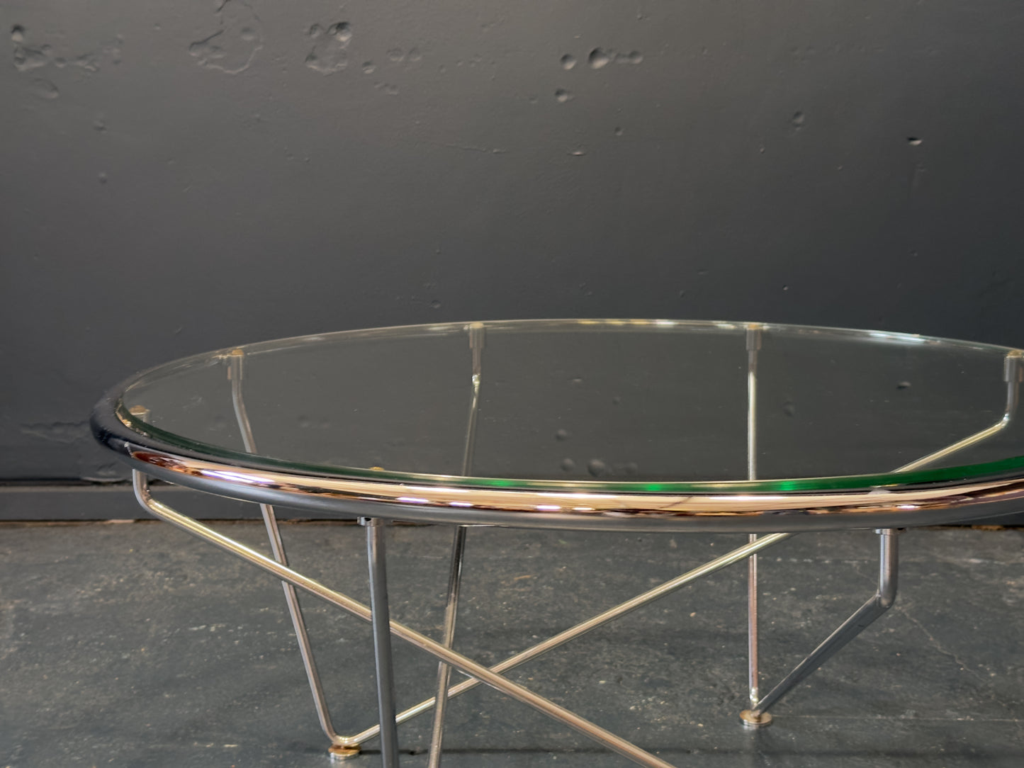 Chrome and Glass Coffee Table