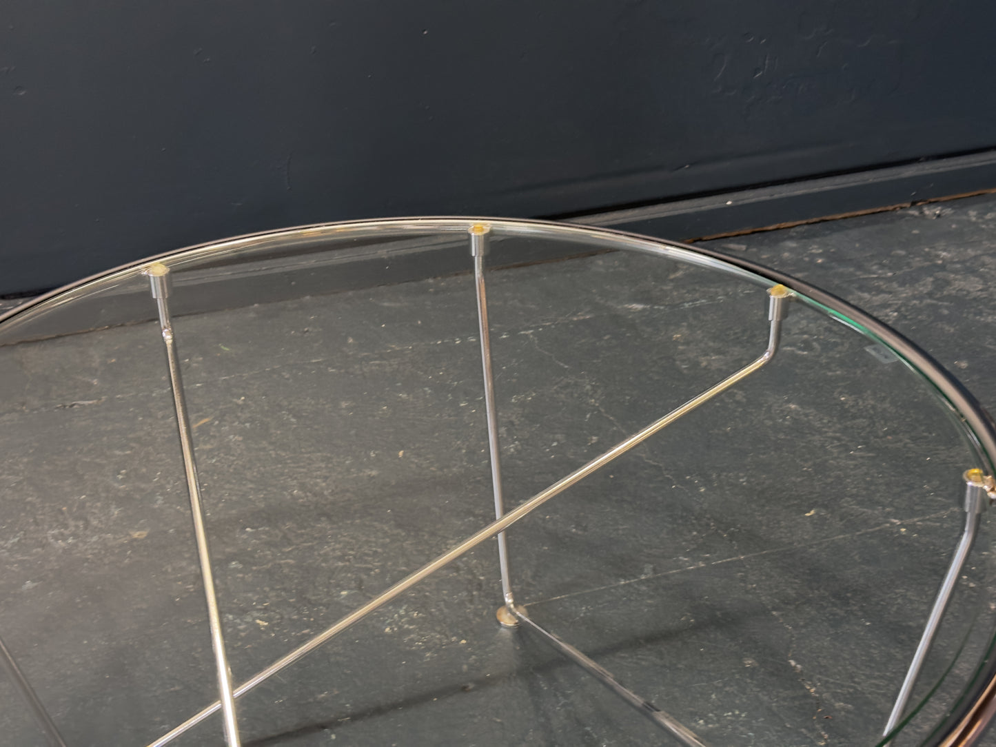 Chrome and Glass Coffee Table